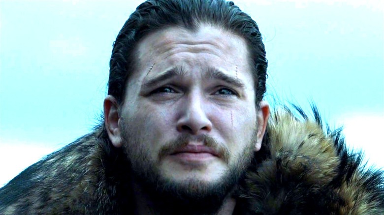 Jon Snow smirking