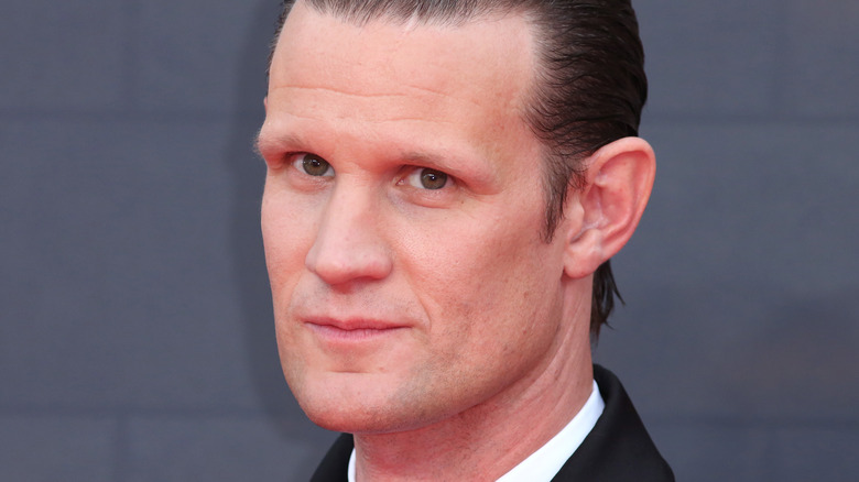 Matt Smith with slicked back hair