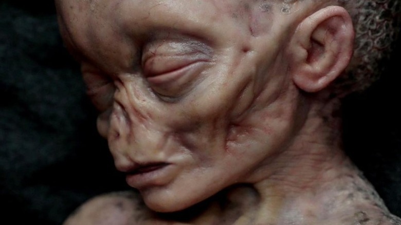 The deformed face of baby Visenya Targaryen