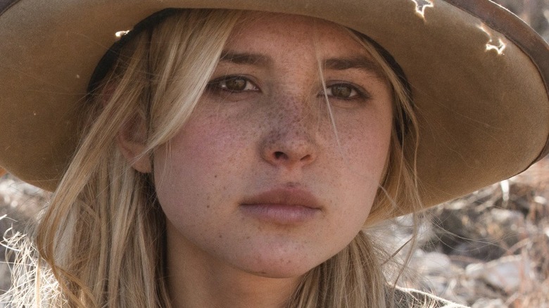 Elsa Dutton in hat