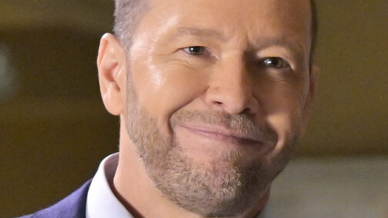 Donnie Wahlberg looking happy