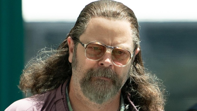 Nick Offerman long hair glasses