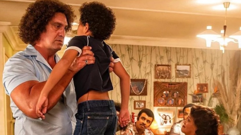 Andre the Giant picking up Young Rock