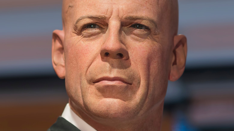 Bruce Willis looking serious