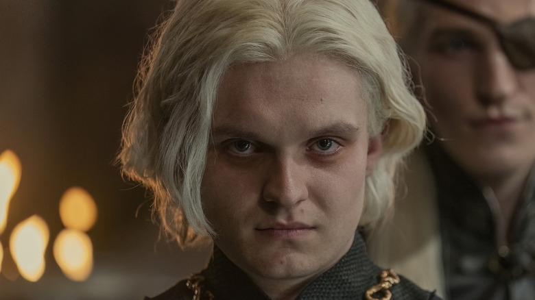 Aegon Targaryen scowling