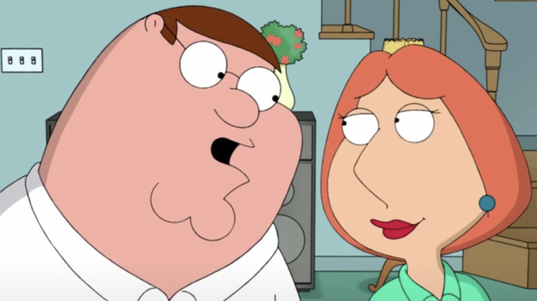 Peter Griffin and Lois Griffin in Family Guy intro