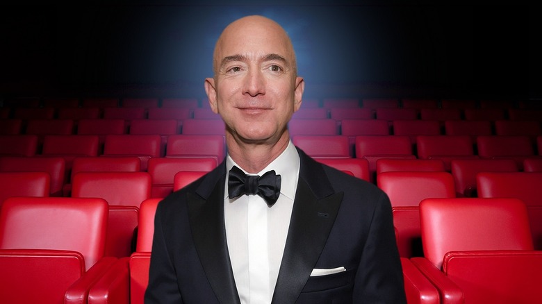 Jeff Bezos in a movie theater