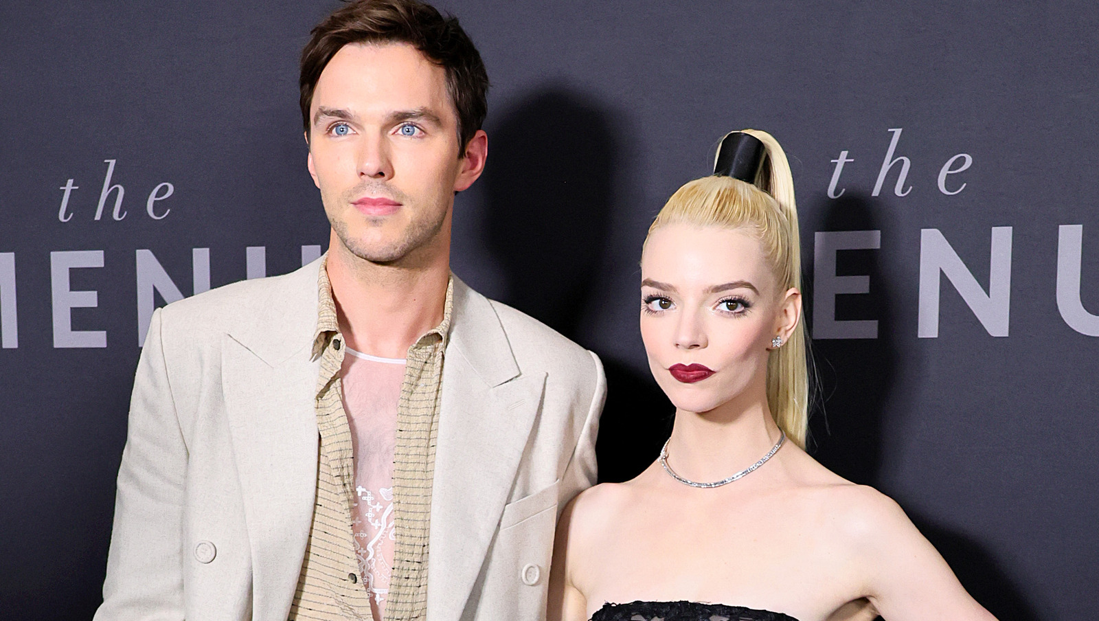 Anya Taylor-Joy and Nicholas Hoult Serve At 'The Menu' Premiere