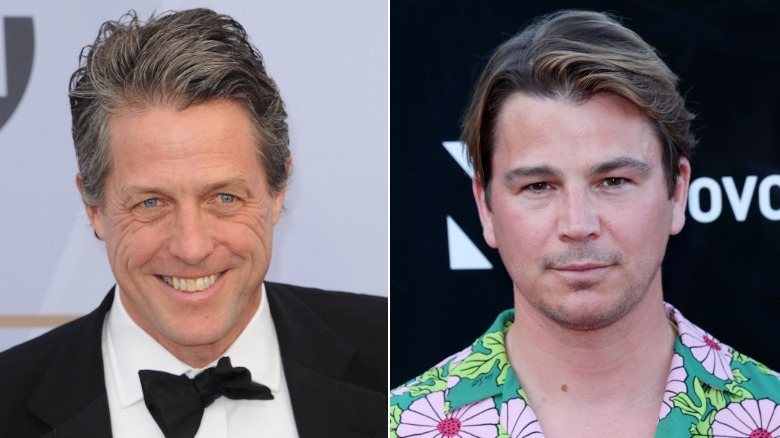 Hugh grant and Josh Hartnett at events smiling