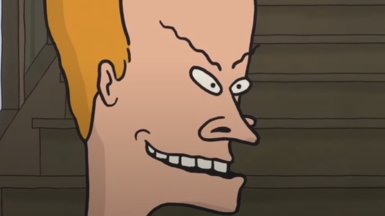 Beavis giggling