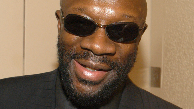 Isaac Hayes smiling