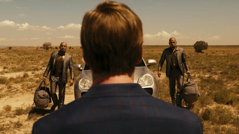 Daniel Moncada, Luis Moncada, Bob Odenkirk desert money bag exchange