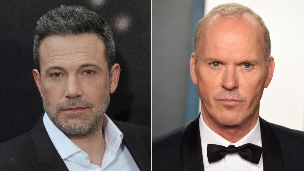 Ben Affleck at the premiere of "The Way Back" and Michael Keaton at the 2020 Vanity Fair Oscar Party