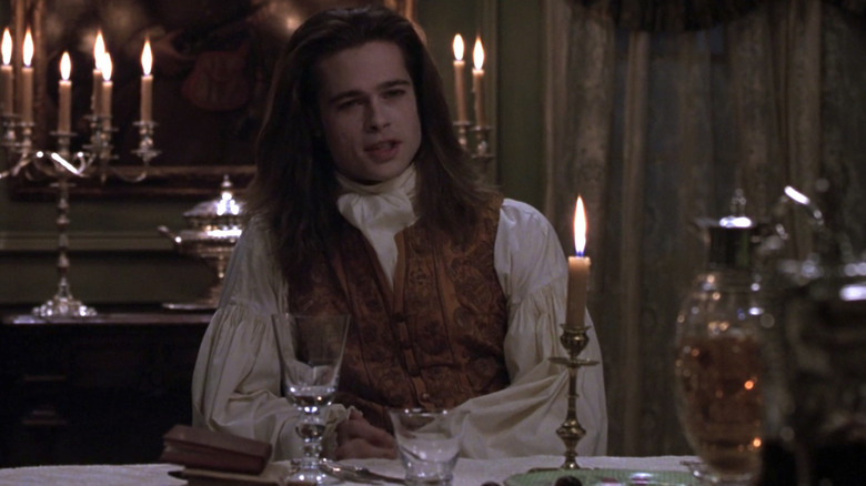 Interview with the Vampire Brad Pitt at dinner table
