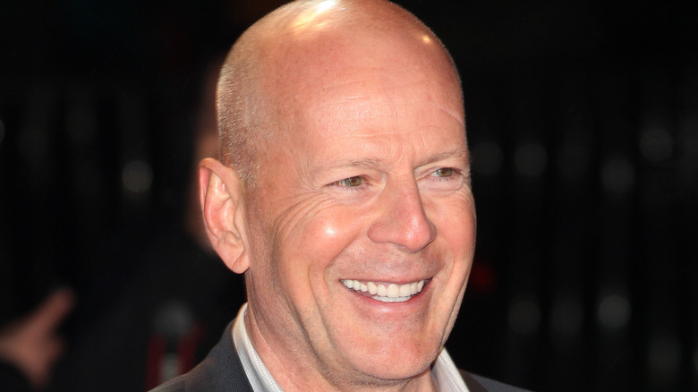Bruce Willis laughing