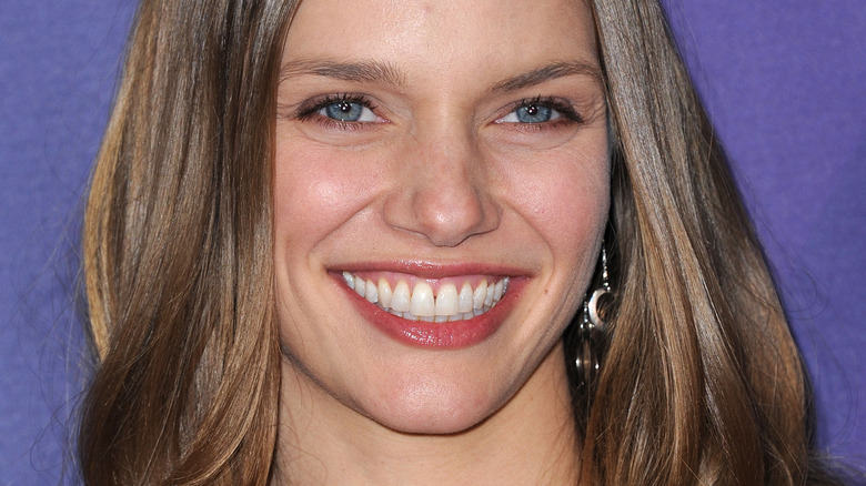 Tracy Spiridakos smiling