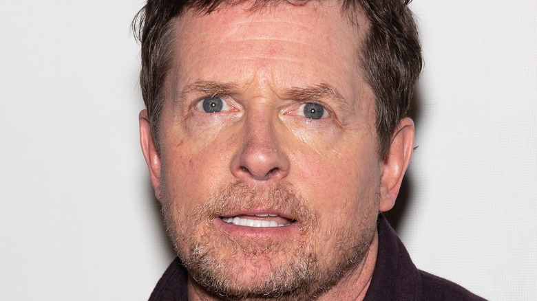 Michael J. Fox looking at camera