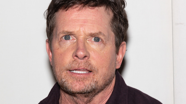 Michael J. Fox looking at camera