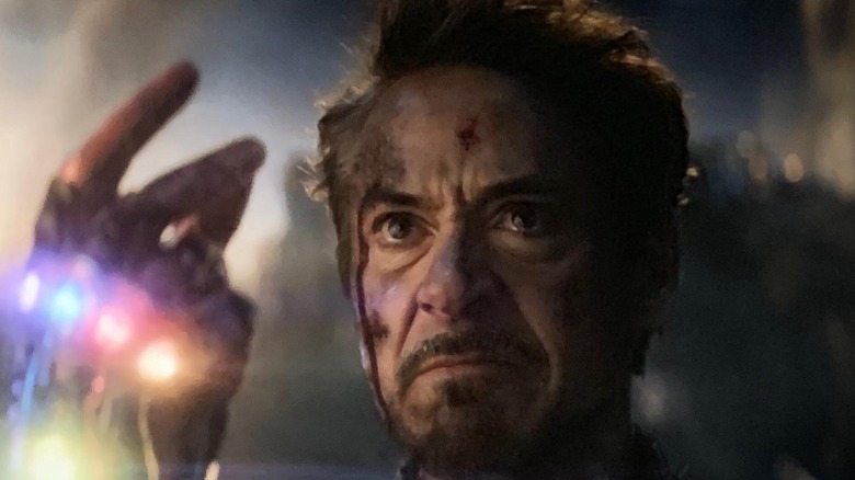 Tony Stark snapping