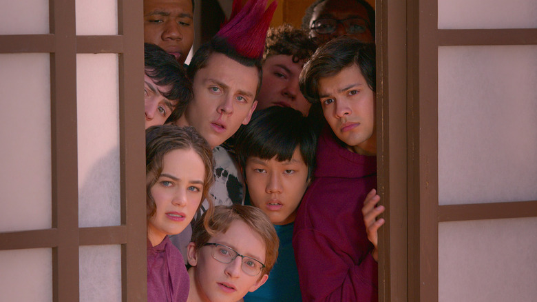 Cobra Kai Peering Through Doors