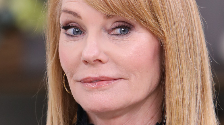 Marg Helgenberger smirking