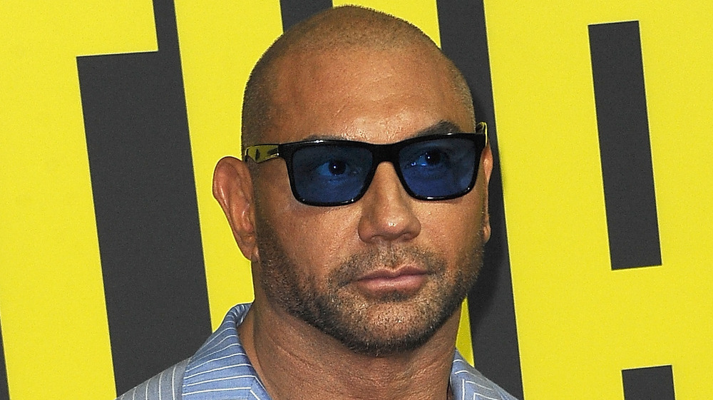 Dave Bautista at the Stuber premiere