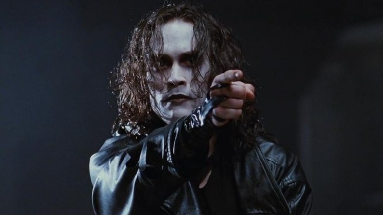 The Crow pointing finger