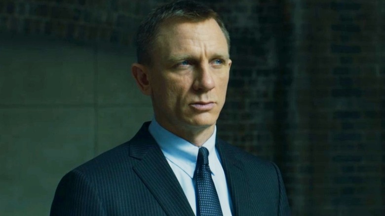 James Bond wearing a suit