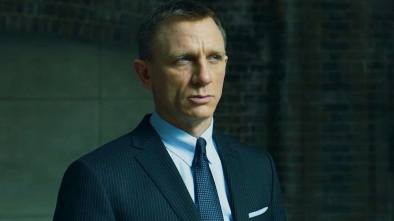 James Bond wearing a suit