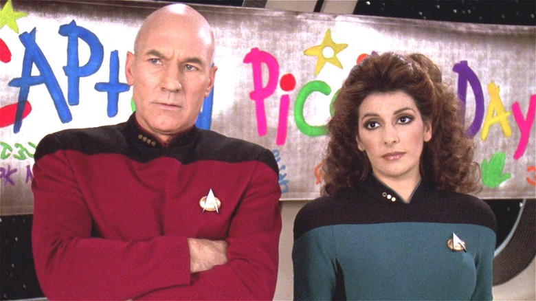 Picard and Troi celebrate 