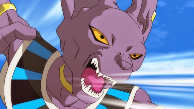 Beerus lunging in middair