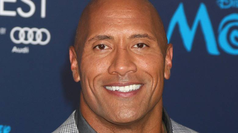 Dwayne Johnson smiling