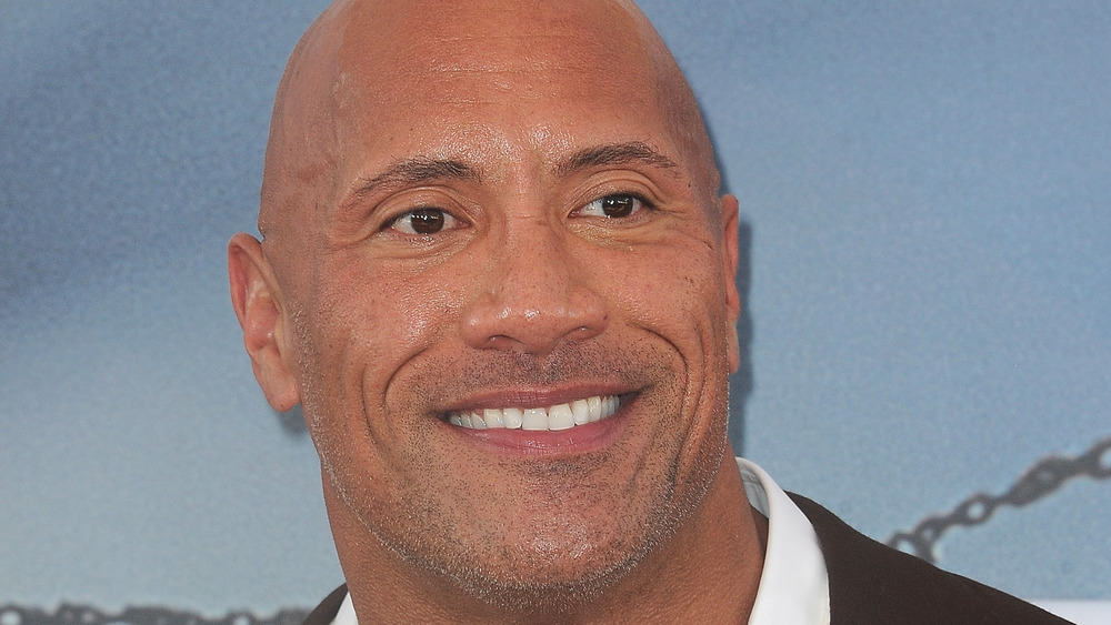 Dwayne Johnson smiling