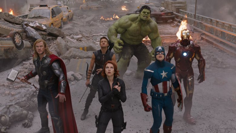 The Avengers at The Battle of New York