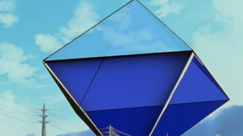 Ramiel attacking the Eva Units