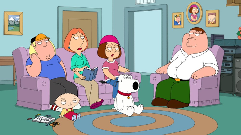 Family Guy Griffin family sitting