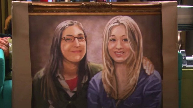 The painting of Amy and Penny