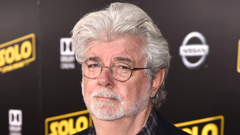 Star Wars creator George Lucas at premiere