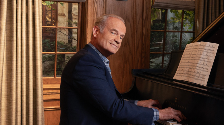 Frasier Crane playing grand piano