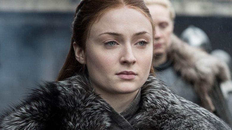 Sophie Turner as Sansa Stark on Game of Thrones season 8 episode 4 The Last of the Starks