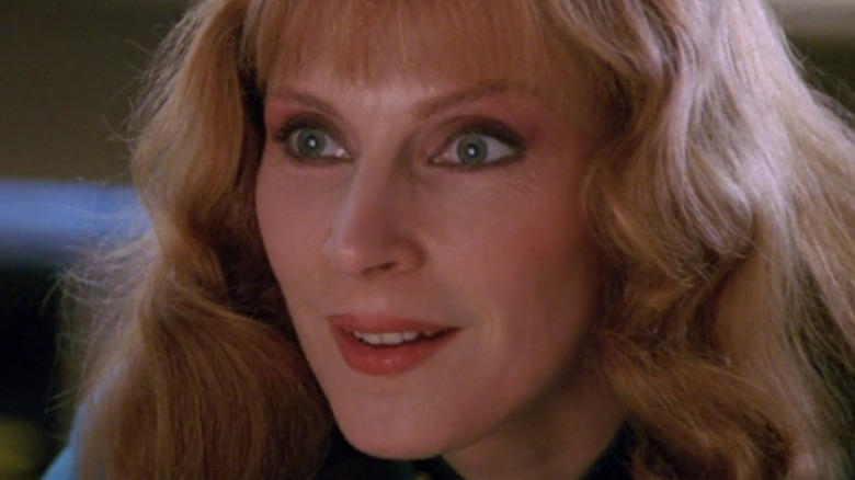 Gates McFadden Doctor Beverly Crusher smiling