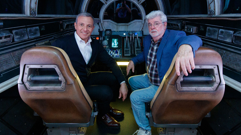 George Lucas with Bob Iger