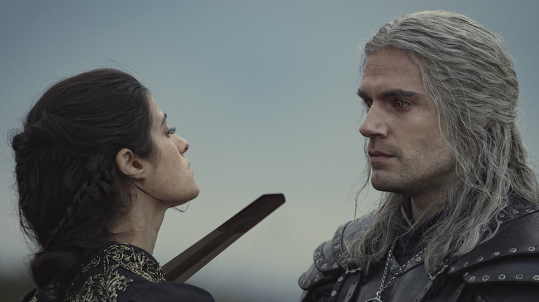 Geralt threatens Yennefer