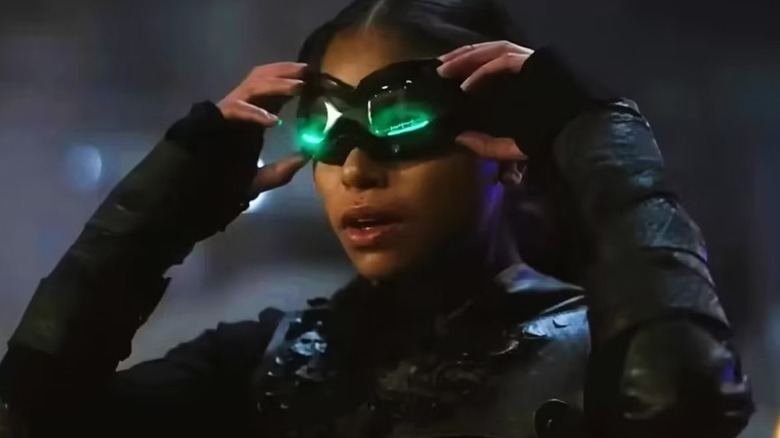 Carrie Kelley holding her goggles