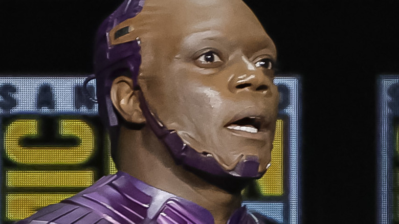 Chukwudi Iwuji in costume as the High Evolutionary