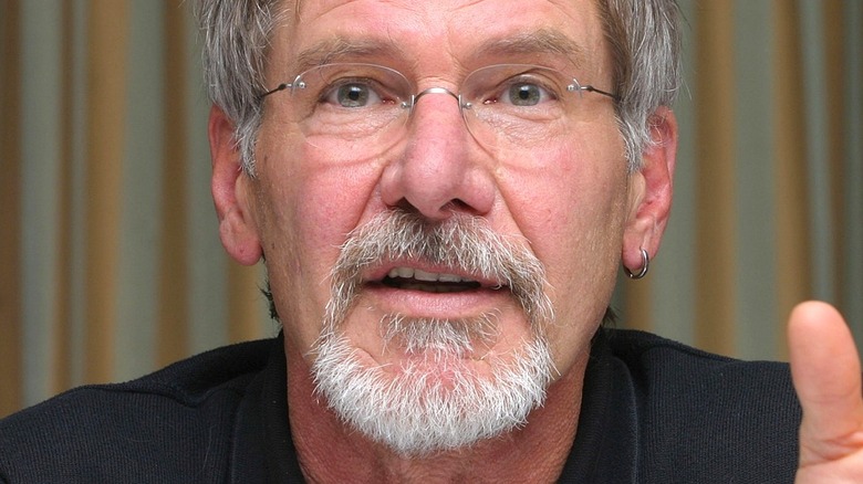 Harrison Ford wearing glasses