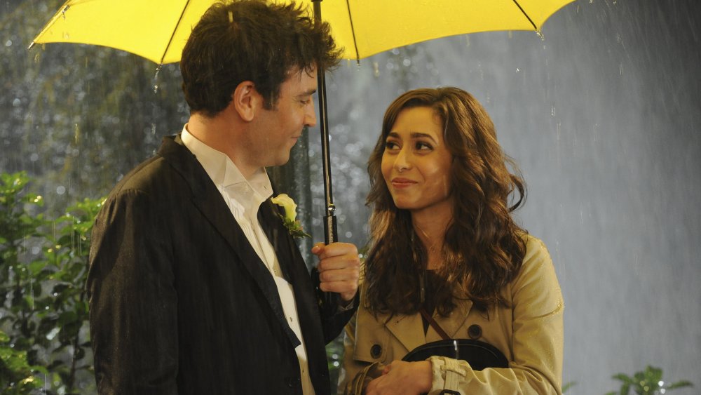 Josh Radnor as Ted Mosby and Cristin Milioti as The Mother on How I Met Your Mother
