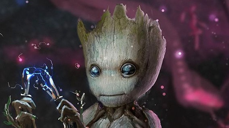 Baby Groot concept art for "Guardians of the Galaxy 2" by Anthony Francisco