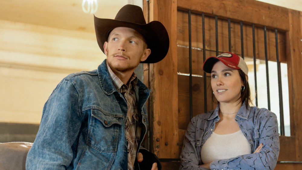 Jefferson White and Eden Brolin as Jimmy and Mia on Yellowstone