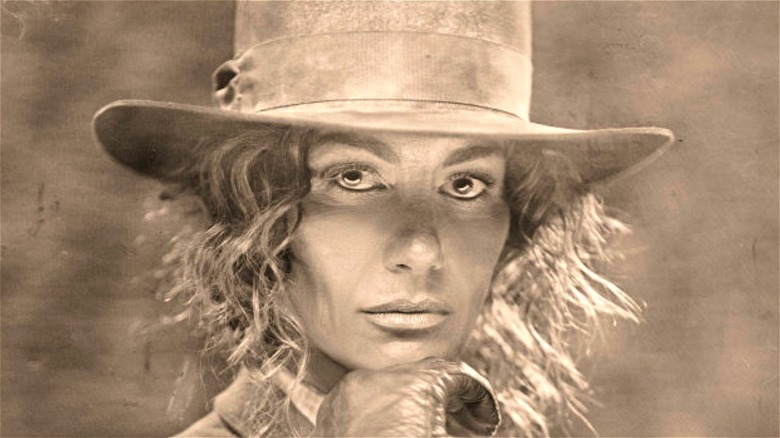 Margaret Dutton posing